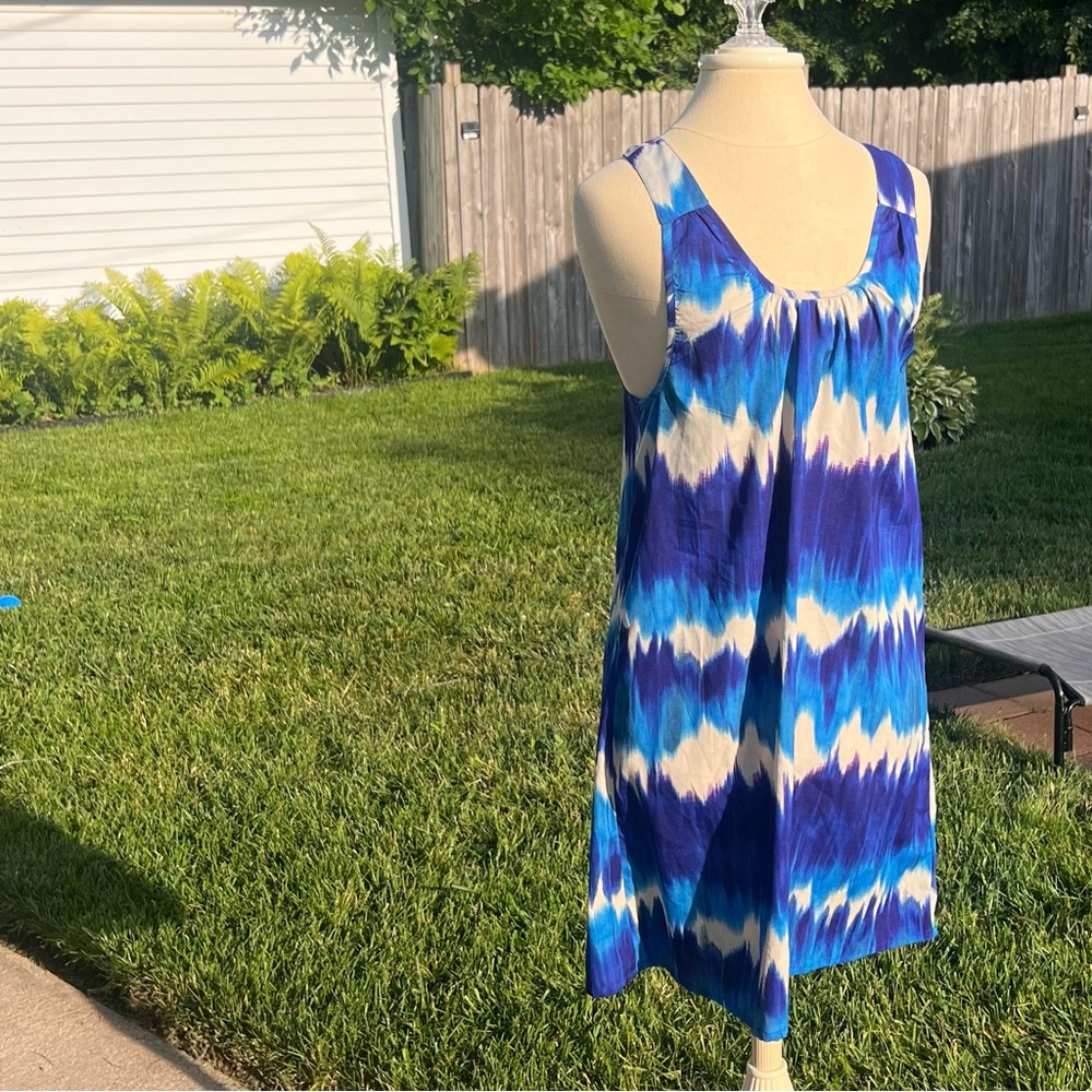 Indulge Cover-Up Beach Dress Size XLarge Blue Good Condition